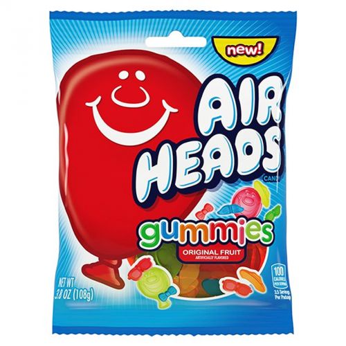 Airheads Gummies - Original Fruit - 12 x 108g / 3.8oz