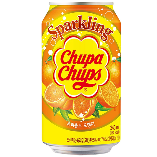 Chupa Chups Sparkling Soda, Orange (345ml)
