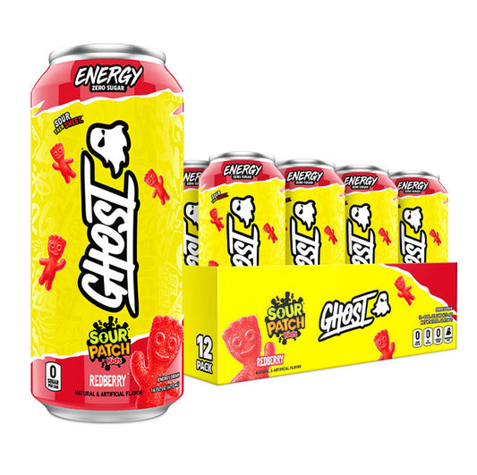 Ghost Energy, Sour Patch Kids - Red Berry (473ml) EPIC Food Supply