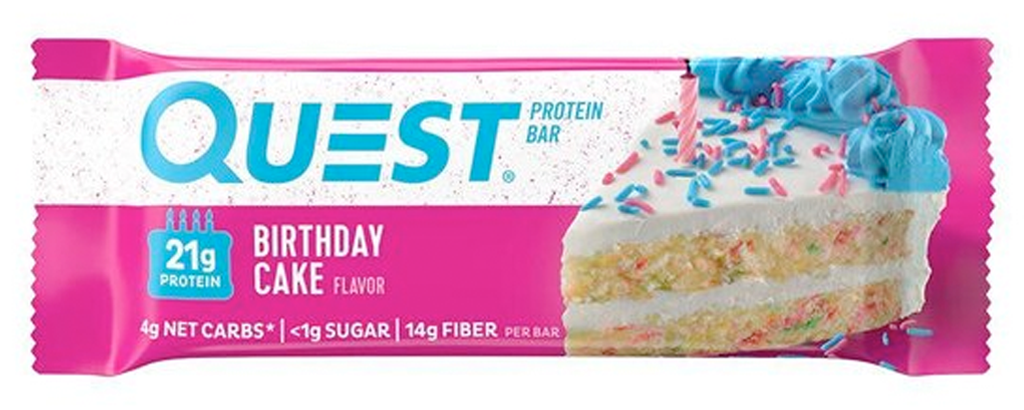 Quest Protein Bar, Birthday Cake - 12 x 60g