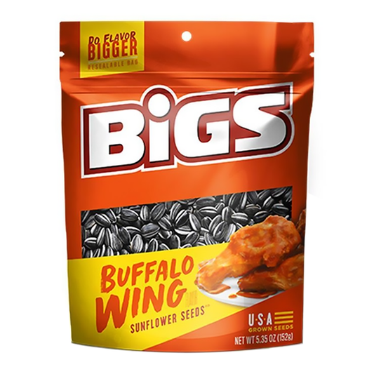 Bigs Sunflower Seeds, Buffalo Wings - 12 x 152g / 5.3oz