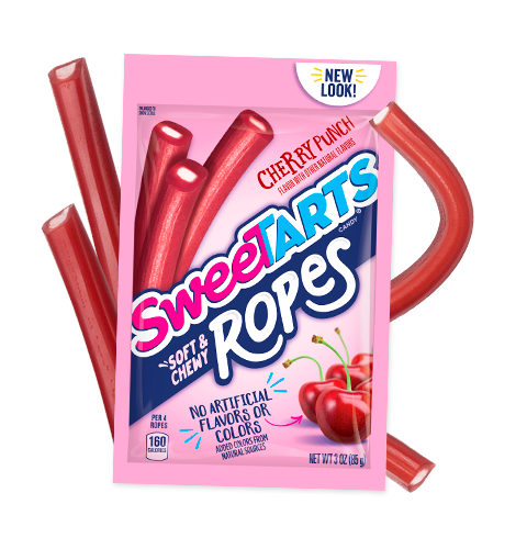 SweeTarts Soft & Chewy Ropes, Cherry Punch (85g)