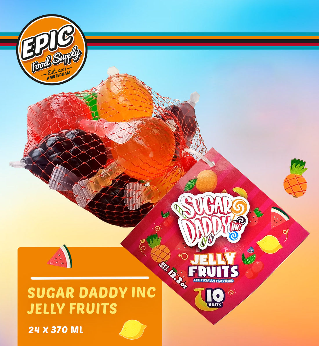 Sugar Daddy Inc. Jelly Fruits | B2B Wholesale – EPIC Food Supply