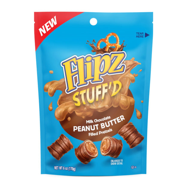 Flipz Stuffed Peanut Butter Filled Pretzels (170g)