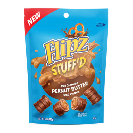 Flipz Stuffed Peanut Butter Filled Pretzels (170g)