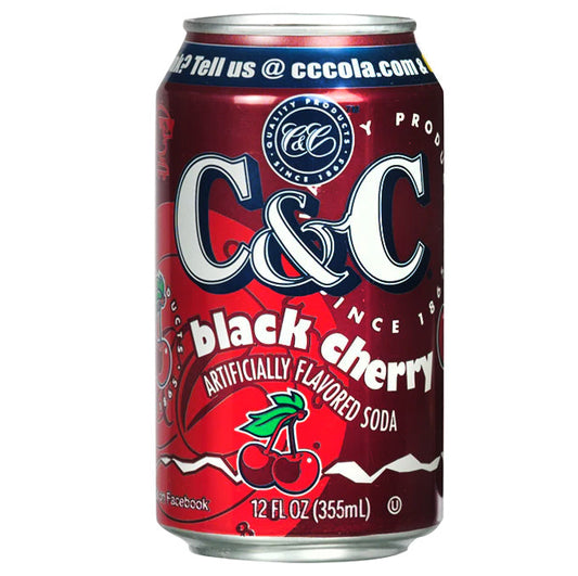 C&C Black Cherry Soda (355ml)