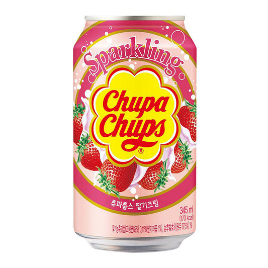 Chupa Chups Sparkling Soda, Strawberry - 24 x 345ml