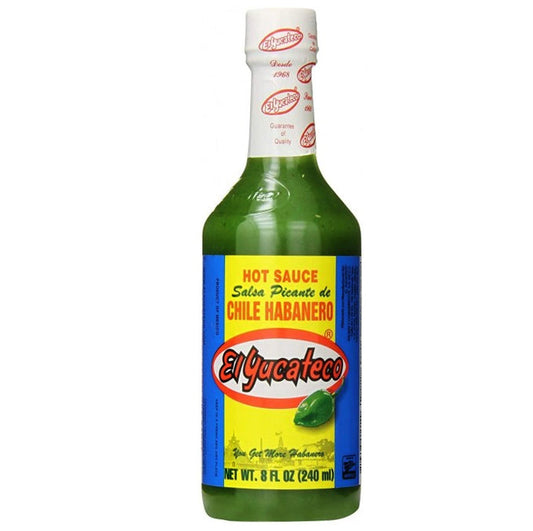 El Yucateco, Hot Sauce Chile Habanero (Green) - 12 x 240ml