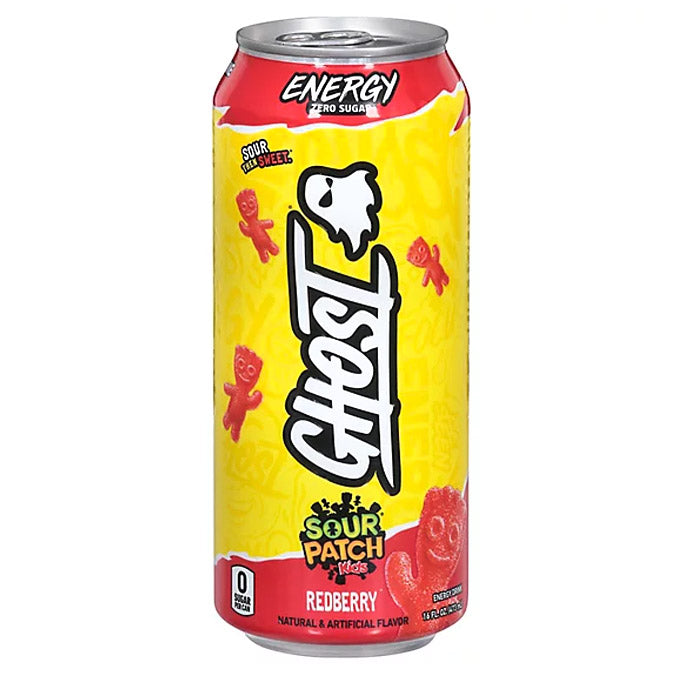 Ghost Energy, Sour Patch Kids - Red Berry (473ml) EPIC Food supply