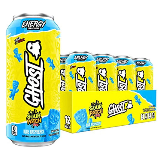 Ghost Energy, Sour Patch Kids - Blue Raspberry (473ml) EPIC Food supply