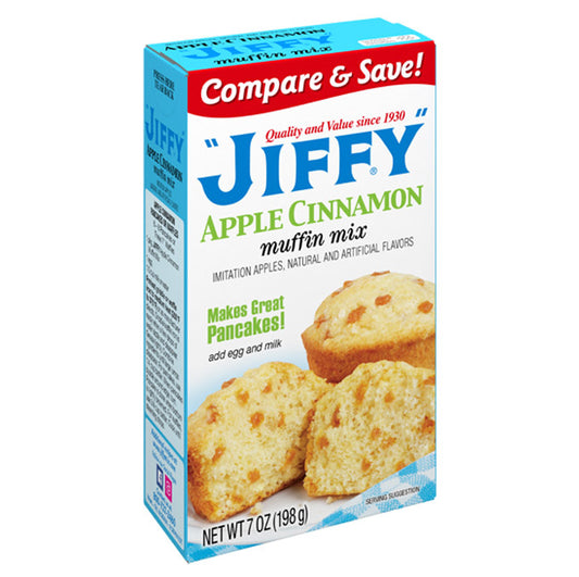 Jiffy Apple Cinnamon Muffin Mix - 12 x 198g / 7oz