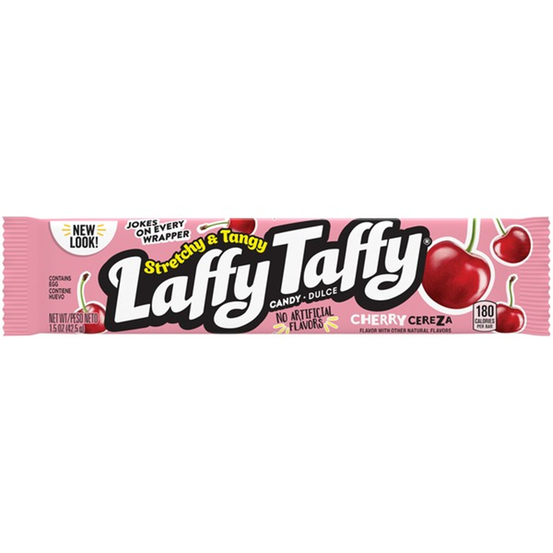 Laffy Taffy Stretchy & Tangy Candy, Cherry (42g)
