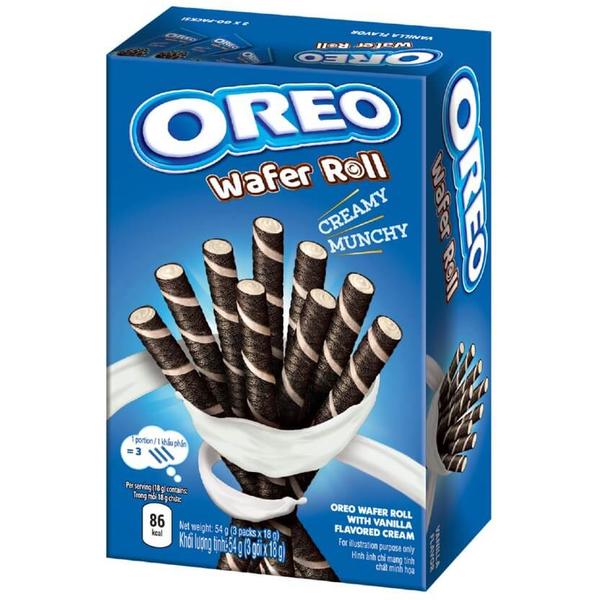 Oreo Wafer Roll Creamy Munchy Vanilla (54g)
