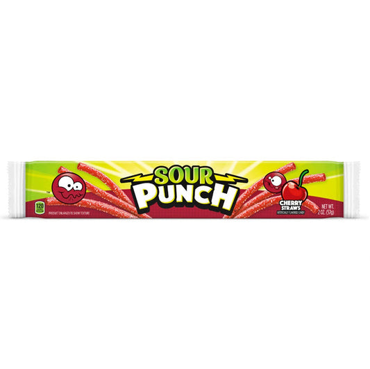 Sour Punch Cherry Straws (57g)