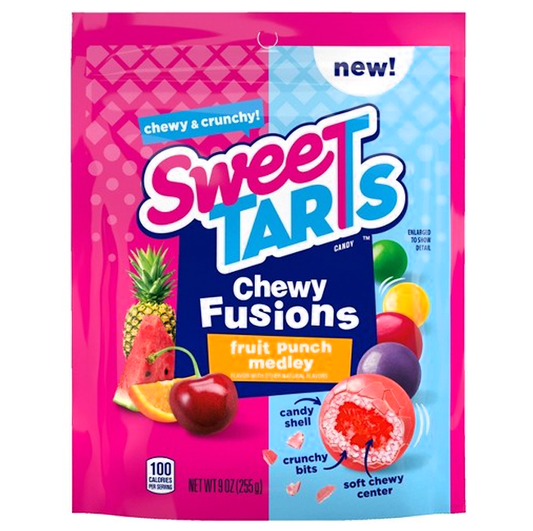 SweeTarts Chewy Fusions, Fruit Punch Medley (142g)